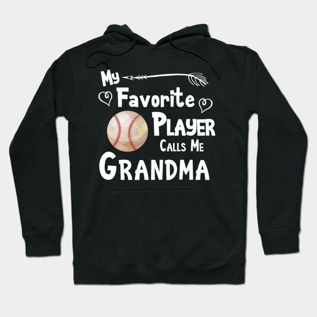 Favorite Player Grandma Love Softball Player Hoodie by Magic Ball